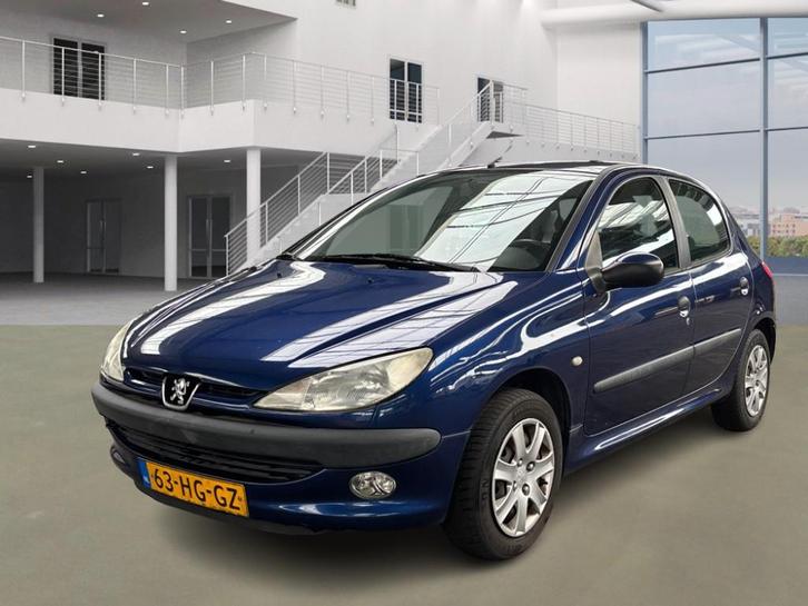 Peugeot 206 1.4 5D 2001 Blauw 2E eigenaar, Auto's, Peugeot, Bedrijf, ABS, Airbags, Boordcomputer, Centrale vergrendeling, Elektrische buitenspiegels