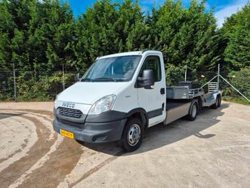 Iveco 40C 17 met Veldhuizen 3,4m dieplader (bj 2011) beschikbaar voor biedingen