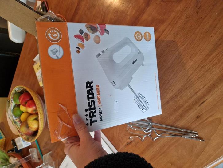 Tristar MX-4202 Handmixer, Witgoed en Apparatuur, Keukenmixers, Zo goed als nieuw, 3 snelheden of meer, Ophalen