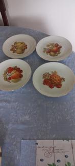 Vintage Fruitbordjes - Set van 4, Antiek en Kunst, Ophalen of Verzenden
