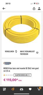 Henco gas buis met mantel 20*2 16m, Doe-het-zelf en Verbouw, Buizen en Afvoer, Ophalen of Verzenden, Zo goed als nieuw