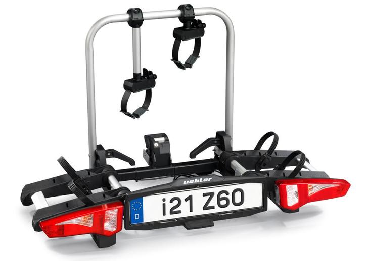 Uebler i21Z- 60 kantelbaar | 2 E-Bikes | 2025 Topmodel, Auto diversen, Fietsendragers, Nieuw, Trekhaakdrager, 2 fietsen, Brede banden