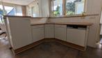 GRATIS hoek keuken met extra keukenblok, Huis en Inrichting, Keuken | Complete keukens, Ophalen of Verzenden, Gebruikt, Wit, Hoekkeuken