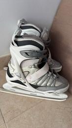 Nijdam witte-grijze schaatsen maat 37 -GRATIS-, Sport en Fitness, Schaatsen, Ophalen, Zo goed als nieuw, Kunstschaatsen, Nijdam