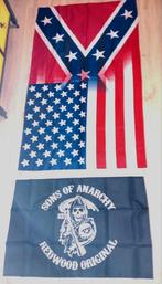 Amerikaanse, Nederlandse en Sons of Anarchy vlaggen, Diversen, Vlaggen en Wimpels, Ophalen of Verzenden, Nieuw