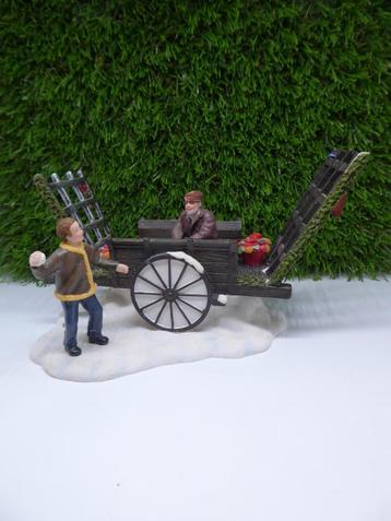 Luville Kerstdorp  Playing with snow carriage - 600708 beschikbaar voor biedingen