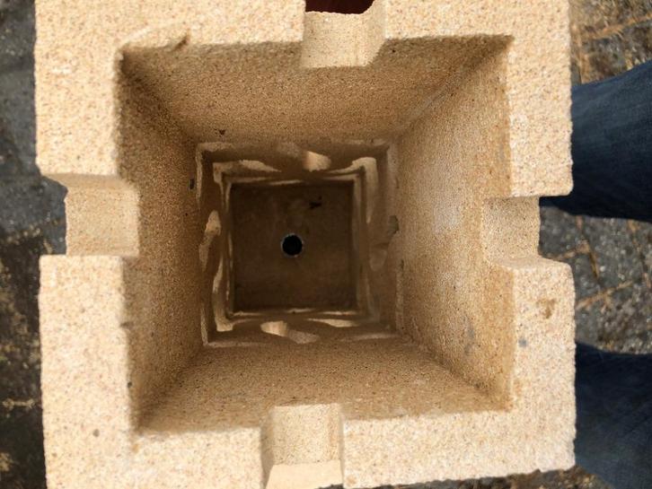 UNIEKE Set van 2 tuinlampen steen zandsteen verlichting tuin, Huis en Inrichting, Woonaccessoires | Overige, Nieuw, Ophalen of Verzenden