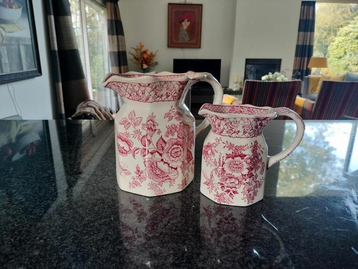 Mason Stratford Roze Servies melkkan en soepterrine, Huis en Inrichting, Keuken | Servies, Gebruikt, Compleet servies, Overige stijlen