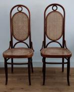 Vintage Bentwood 'Long John' Thonet, Ophalen, Gebruikt, Twee, Bruin