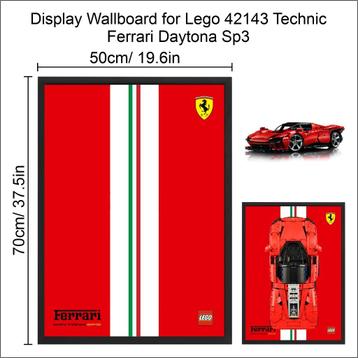 Display Wallboard for Lego 42143 Technic Ferrari Daytona SP3 beschikbaar voor biedingen