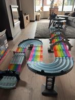 Mario Kart Regenboogbaan + 6 Karts, Kinderen en Baby's, Speelgoed | Racebanen, Ophalen, Racebaan, Zo goed als nieuw, Hot Wheels