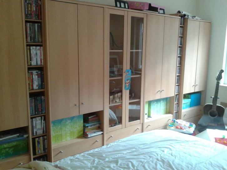 kastenwand 4m / boekenkasten / kasten, Huis en Inrichting, Kasten | Wandmeubels, Zo goed als nieuw, 150 tot 200 cm, 250 tot 300 cm