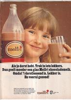Retro reclame 1968 Melkunie Melfri chocolademelk lekker, Verzamelen, Ophalen of Verzenden