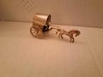 Zilveren Miniatuur Paard met Huifkar, Ophalen of Verzenden, Zilver