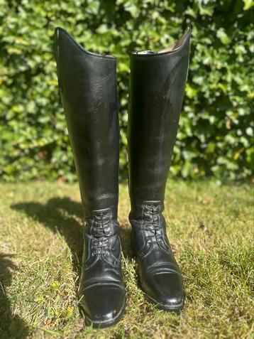 Zwarte leren Hobo rijlaarzen maat 38 smalle schacht beschikbaar voor biedingen
