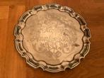 Engels Verzilverd Dienblad “Happy Anniversary”, Ophalen of Verzenden