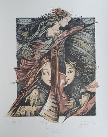 Exlibris U. Turchenko, Thaïs, Meditation, opera J. Massenet beschikbaar voor biedingen