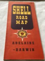 Australië Road Map Adelaide Darwin Shell 1955, Ophalen of Verzenden, Zo goed als nieuw, 1800 tot 2000, Landkaart