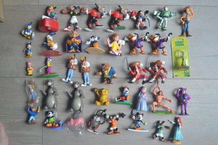 Verzameling van 39 oude Walt Disney figuurtjes, Verzamelen, Disney, Gebruikt, Beeldje of Figuurtje, Overige figuren, Verzenden