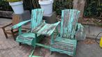 Tuinbank - tete a tete - opknapper - NIET rot - teak, Ophalen, Gebruikt, Hout