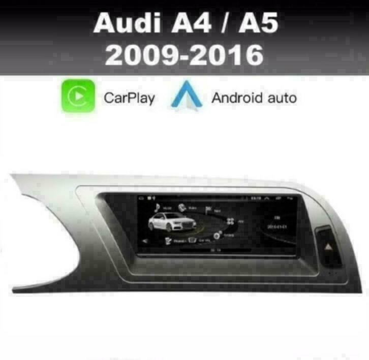 Audi A4 A5 android 10 navigatie dab+ wifi carplay 8,8inch, Auto diversen, Autoradio's, Nieuw, Ophalen of Verzenden