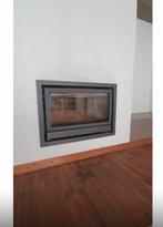 Inbouwhaard Saey Fenix 90 Flatline– met ventilatiesysteem, Ophalen, Hout, Houtkachel