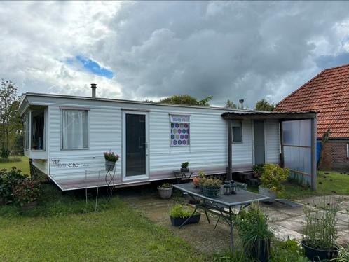 Chalet, stacaravan, woonunit, 9.75 m X 3.60 m, 2 slaapkamers, Caravans en Kamperen, Stacaravans, tot en met 2, Ophalen