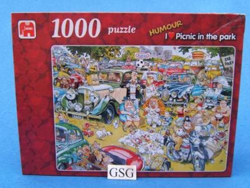 I love picnic in the park 1000 st nr. 10768, Hobby en Vrije tijd, Denksport en Puzzels, Zo goed als nieuw, 500 t/m 1500 stukjes