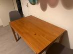 Tafel + 2 IKEA stoelen, Gebruikt, Twee, Bruin, Ophalen of Verzenden