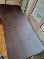 Ikea Vangsta zwart 120/180 lang uitschuifbare eettafel, Huis en Inrichting, Tafels | Eettafels, Ophalen, 50 tot 100 cm, Zo goed als nieuw