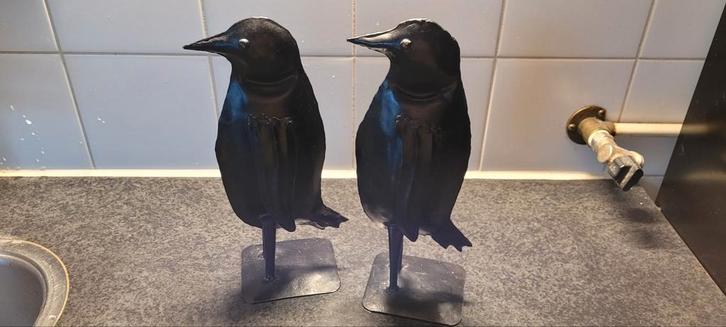 Set met 2 vogels, Antiek en Kunst, Kunst | Beelden en Houtsnijwerken, Ophalen of Verzenden