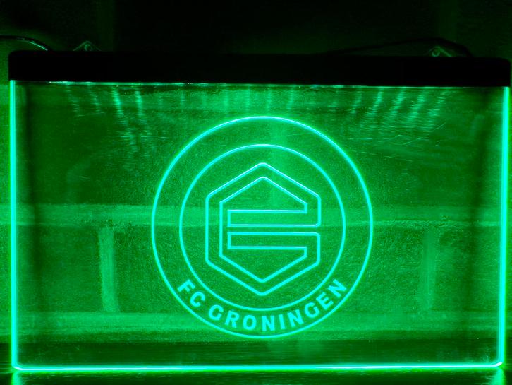 Led Lichtbord FC GRONINGEN 3d neon look, Verzamelen, Merken en Reclamevoorwerpen, Nieuw, Lichtbak of (neon) lamp, Ophalen of Verzenden