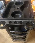 Zwarte kappers trolly met lades nieuw, Hobby en Vrije tijd, Overige Hobby en Vrije tijd, Ophalen, Nieuw