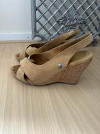 UGG sleehakken camel, UGG, Bruin, Gedragen, Sandalen of Muiltjes