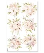 Muursticker Sticker Aquarel Bloemen Boeketten Lilipinso, Nieuw, Ophalen of Verzenden, Wanddecoratie, Lilipinso