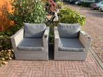 GRATIS - lounge stoelen- ijzer frame - incl kussens, Tuin en Terras, Tuinsets en Loungesets, Ophalen of Verzenden, Gebruikt, Kunststof