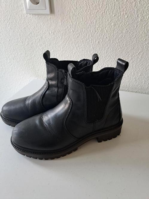 Nette zwart leren jongens laarsjes maat 34, Kleding | Heren, Schoenen, Zo goed als nieuw, Boots, Zwart, Ophalen of Verzenden