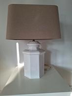 Staande lamp wit met taupe kap., Ophalen, Wit, Zo goed als nieuw, 50 cm of meer