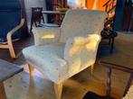 Vrolijke fauteuil, Huis en Inrichting, Fauteuils, Ophalen, Hout, Gebruikt, 75 tot 100 cm