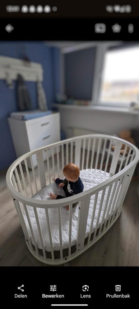 Wiegje, ledikantje en kinderbed in één! (zeer compleet), Kinderen en Baby's, Babywiegjes en Ledikanten, Zo goed als nieuw, Ledikant