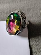 Mooie 925 ring met mystic topaas maat 16, Verzenden, Nieuw, Kleiner dan 17, Met edelsteen