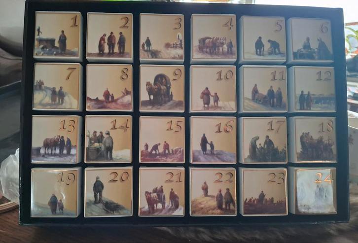 Feldkamp Adventkalender - Zelf Vullen - Zeer Goede Staat, Antiek en Kunst, Antiek | Keramiek en Aardewerk, Ophalen of Verzenden