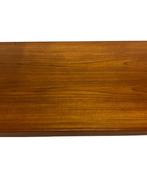 Vintage Scandinavische Salontafel in Teak jaren 70 design, Gebruikt, 100 tot 150 cm, Minder dan 50 cm, Rechthoekig