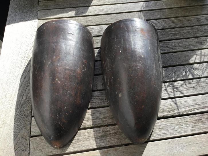 2 “SIBON” HANDGEVORMDE HANG BLOEMPOTTEN, Tuin en Terras, Bloempotten, Ophalen of Verzenden