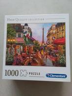 Clementoni puzzel - Flowers in Paris 1000 stukjes, Ophalen of Verzenden, 500 t/m 1500 stukjes, Zo goed als nieuw, Legpuzzel