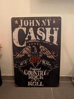Johnny Cash Metalen Wandbord, Verzenden, Zo goed als nieuw