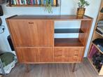 Vintage Deens Highboard / dressoir, Huis en Inrichting, Kasten | Dressoirs, Ophalen, Mid century, scandinavisch, deens, retro, vintage