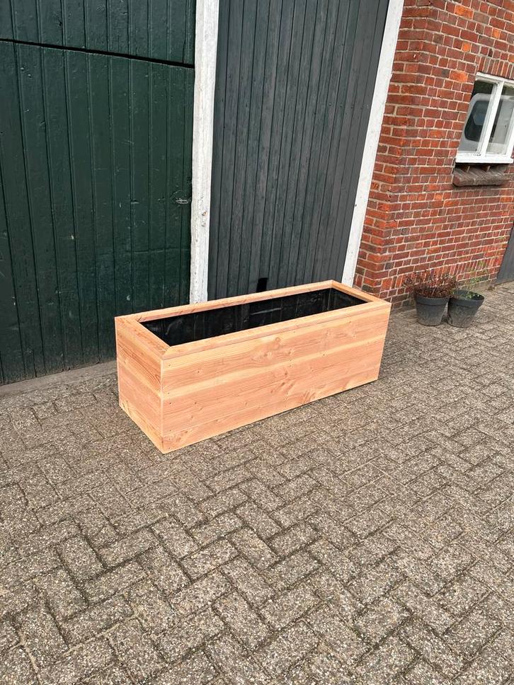 Plantenbak op maat - Douglas hout, Tuin en Terras, Bloembakken en Plantenbakken, Nieuw, Hout, Binnen, Balkon, Tuin, 30 tot 60 cm