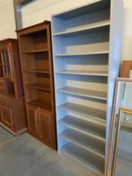 Grijze boekenkast met 7 schappen, Ophalen, Met plank(en), Gebruikt, 200 cm of meer