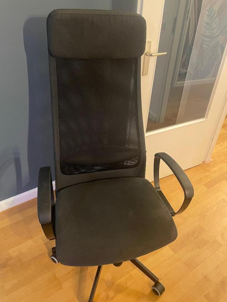 MARKUS IKEA ergonomische stoel, Huis en Inrichting, Bureaustoelen, Gebruikt, Bureaukruk, Zwart, Ergonomisch, Ophalen
